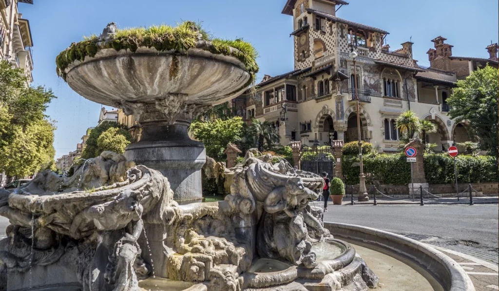 coppede roma turtle fountain