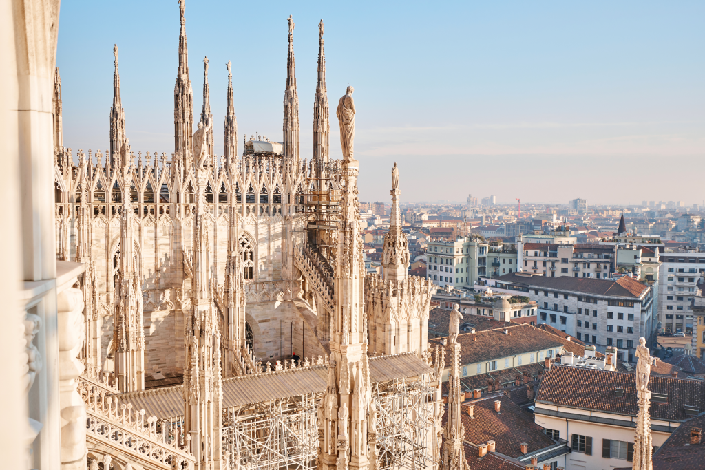 milan duomo from top